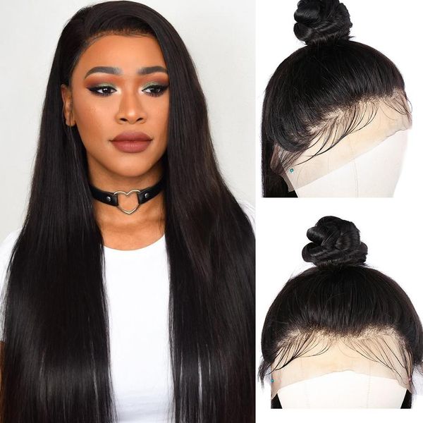 150 density straight lace front human hair wigs glueless peruvian wigs with baby hair pre plucked sunlight remy hair wig, Black
150 density straight lace front human hair wigs glueless peruvian wigs with baby hair pre plucked sunlight remy hair wig, Black