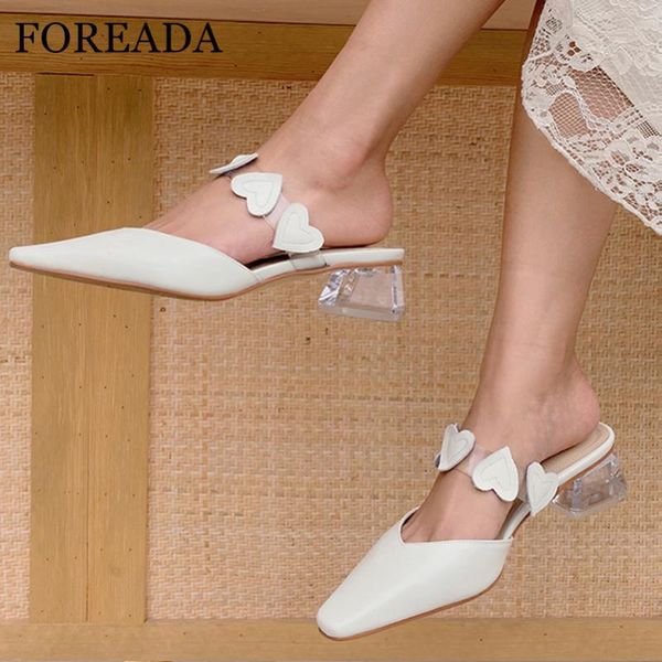 foreada natural genuine leather high heels transparent mules shoes crystal block heel shoes square toe pumps female footwear 40, Black
foreada natural genuine leather high heels transparent mules shoes crystal block heel shoes square toe pumps female footwear 40, Black