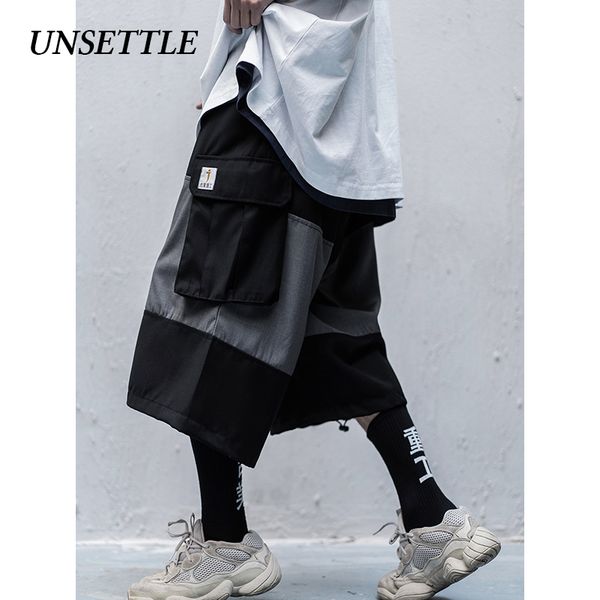 unsettle 2020ss side multi pockets cargo shorts mens casual summer hip hop baggy streetwear pants male joggers cropped trousers, Black
unsettle 2020ss side multi pockets cargo shorts mens casual summer hip hop baggy streetwear pants male joggers cropped trousers, Black