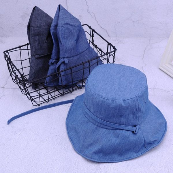2018 summer fashion women floppy denim bucket hat with big bowknot wide brim sun hats beach foldable neck uv protection caps, Blue;gray
2018 summer fashion women floppy denim bucket hat with big bowknot wide brim sun hats beach foldable neck uv protection caps, Blue;gray