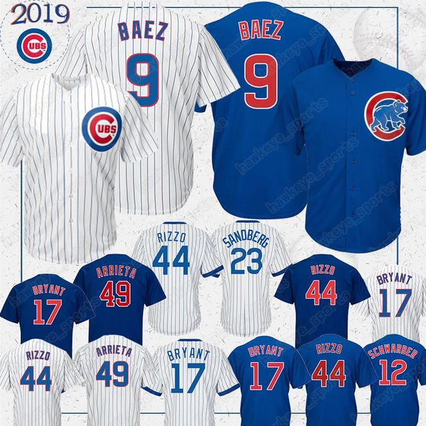 9 Chicago jerseys Cubs 44 17 jersey blue stripe Gold 2019 men baseball new high quality shirt
9 Chicago jerseys Cubs 44 17 jersey blue stripe Gold 2019 men baseball new high quality shirt
