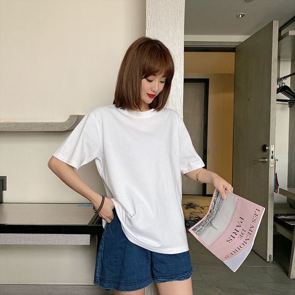 pure color short-sleeved female 2020 clothes student ins women's dress pure color short-sleeved t-shirt female 2020 clothes student top, White
pure color short-sleeved female 2020 clothes student ins women's dress pure color short-sleeved t-shirt female 2020 clothes student top, White