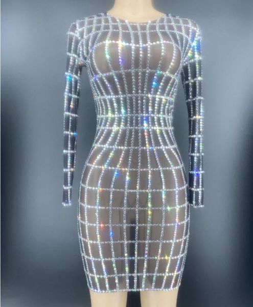 long sleeves dance short dress silver rhinestones transparent mesh dress birthday celebrate outfit bar singer, Black;red
long sleeves dance short dress silver rhinestones transparent mesh dress birthday celebrate outfit bar singer, Black;red