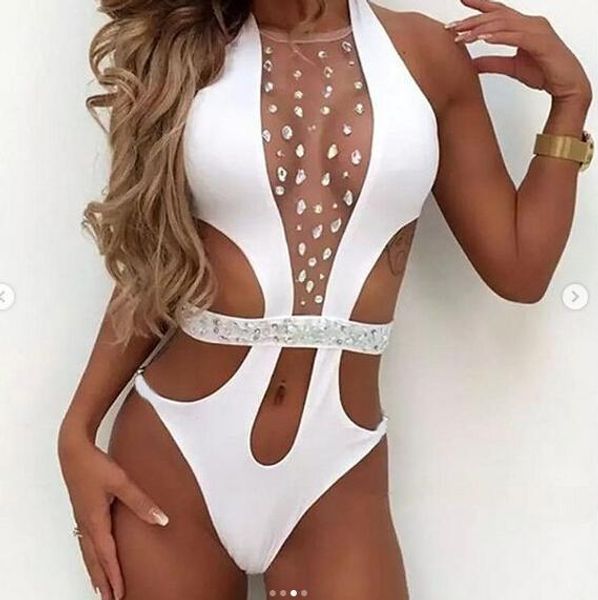 summer deep v crystal swimwear rhinestone swim suit women diamond swimsuits female bodysuit monokini womens swimwear, White;black
summer deep v crystal swimwear rhinestone swim suit women diamond swimsuits female bodysuit monokini womens swimwear, White;black