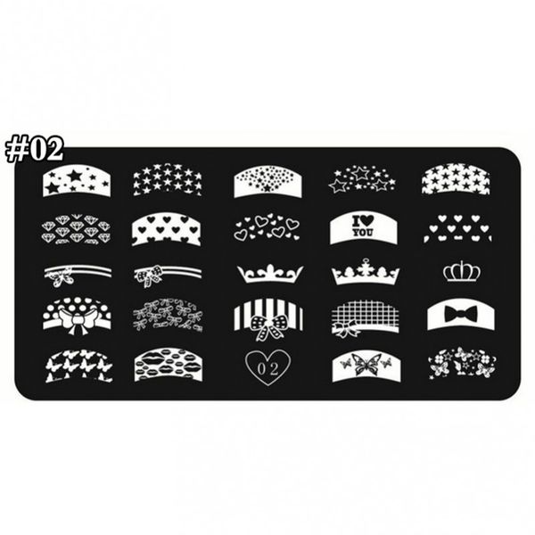 1 x nail stamping plates 24 designs french tips crown manicure stamping template image stamp plate for diy nail decoration 002tx, White
1 x nail stamping plates 24 designs french tips crown manicure stamping template image stamp plate for diy nail decoration 002tx, White