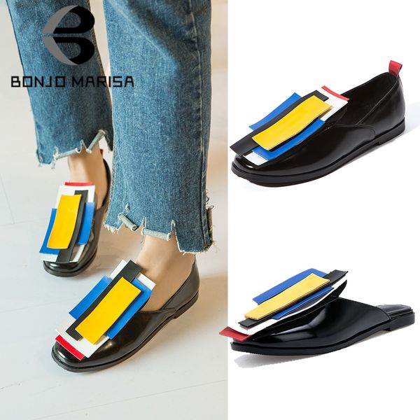 bonjomarisa brand colored flats women spring 2019 large size 32-43 casual low heels women shoes woman slip-on date shoe, Black
bonjomarisa brand colored flats women spring 2019 large size 32-43 casual low heels women shoes woman slip-on date shoe, Black