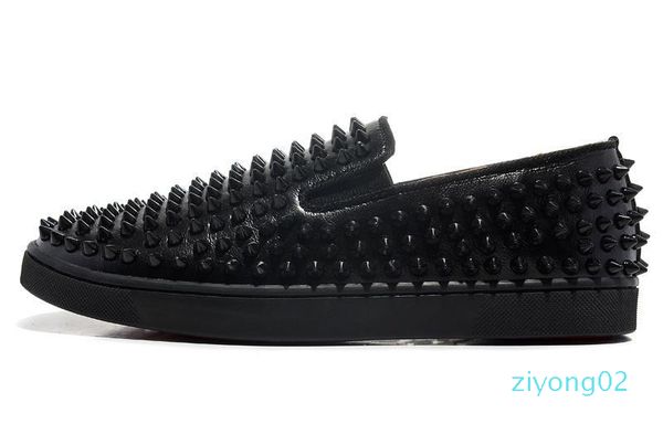 luxury designer brand red bottoms men women studded spikes flats shoes wedding party lovers genuine leather casual sneakers z02, Black
luxury designer brand red bottoms men women studded spikes flats shoes wedding party lovers genuine leather casual sneakers z02, Black