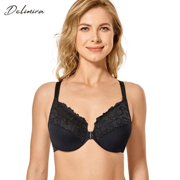 bras delimira women's front closeure full figure plus size underwire floral lace bra racerback, Red;black
bras delimira women's front closeure full figure plus size underwire floral lace bra racerback, Red;black