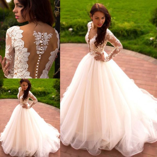 2019 a-line lace wedding dresses vintage long sleeve bohemian beach bridal gown garden boho plus size wedding bridal gowns, White
2019 a-line lace wedding dresses vintage long sleeve bohemian beach bridal gown garden boho plus size wedding bridal gowns, White