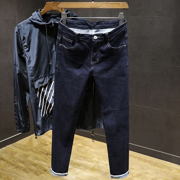 2019 autumn classic slim and winter fashion new denim jeans men's tide small straight slim pants 98 cotton men's pants cotton cl, Blue
2019 autumn classic slim and winter fashion new denim jeans men's tide small straight slim pants 98 cotton men's pants cotton cl, Blue