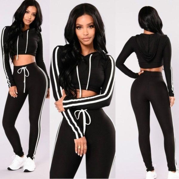 women suits sportswear fashion sports women tight two piece set tracksuit long sleeve slim long pants fitness suits, White;red
women suits sportswear fashion sports women tight two piece set tracksuit long sleeve slim long pants fitness suits, White;red