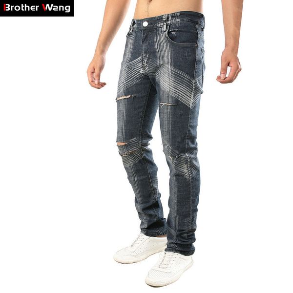 2019 new classic men's graffiti jeans fashion personality trend nightclub elastic slim fit grey blue trousers male brand pants
2019 new classic men's graffiti jeans fashion personality trend nightclub elastic slim fit grey blue trousers male brand pants