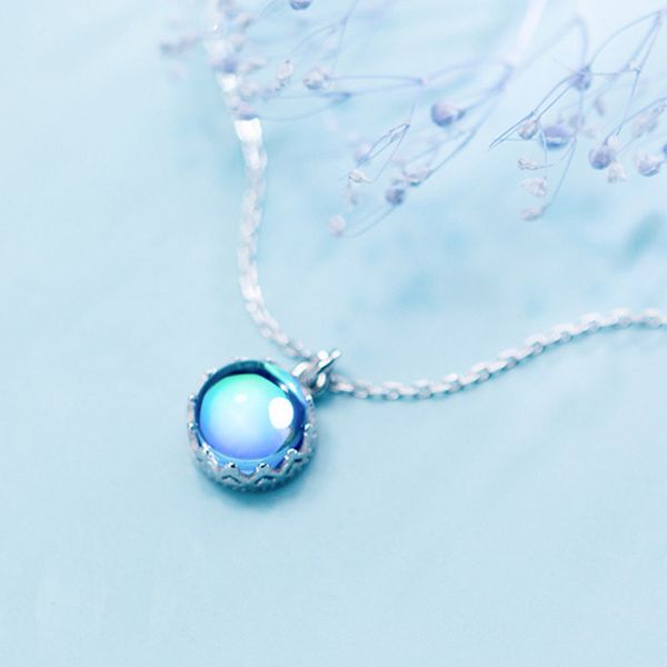 selling unique blue dream island aurora necklace round blue crystal pendant necklace exquisite girl birthday gift, Silver
selling unique blue dream island aurora necklace round blue crystal pendant necklace exquisite girl birthday gift, Silver