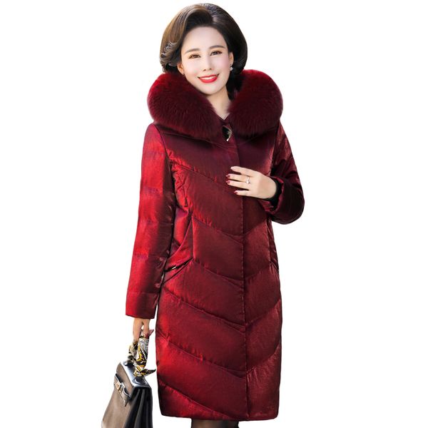 long down coat women winter real fur collar hooded plus size 5xl snow outwear white duck down jacket women winter warm overcoat, Black
long down coat women winter real fur collar hooded plus size 5xl snow outwear white duck down jacket women winter warm overcoat, Black