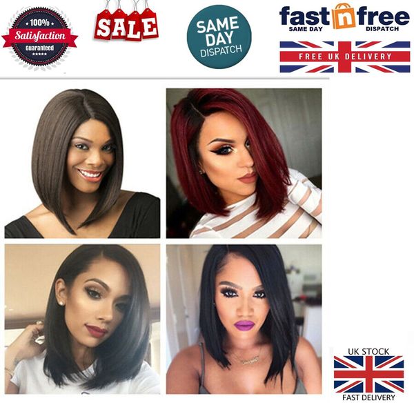 womens short straight bobo wig lace front brazilian glueless hair side-parted bob cosplay wigs heat resistant hair, Black
womens short straight bobo wig lace front brazilian glueless hair side-parted bob cosplay wigs heat resistant hair, Black