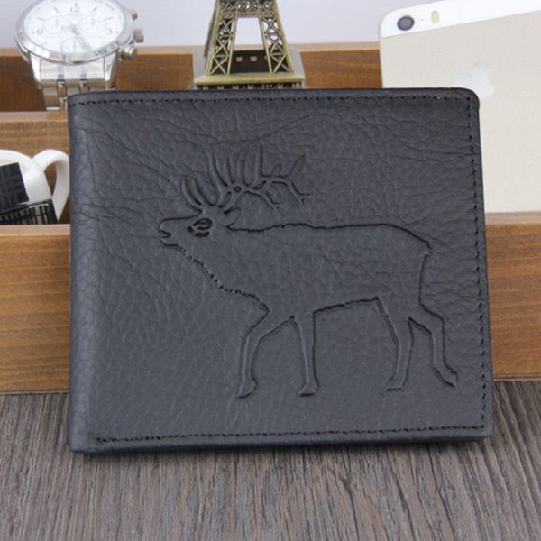 deer head elk embossed wallet men's short wallet black cow leather clutch bag genuine leather card holder vintage retro purse tq-073, Red;black
deer head elk embossed wallet men's short wallet black cow leather clutch bag genuine leather card holder vintage retro purse tq-073, Red;black