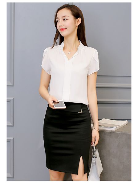 2020 summer women chiffon blouse short sleeve red ladies office ladies shirts plus size work plus size casul female clothing, White
2020 summer women chiffon blouse short sleeve red ladies office ladies shirts plus size work plus size casul female clothing, White