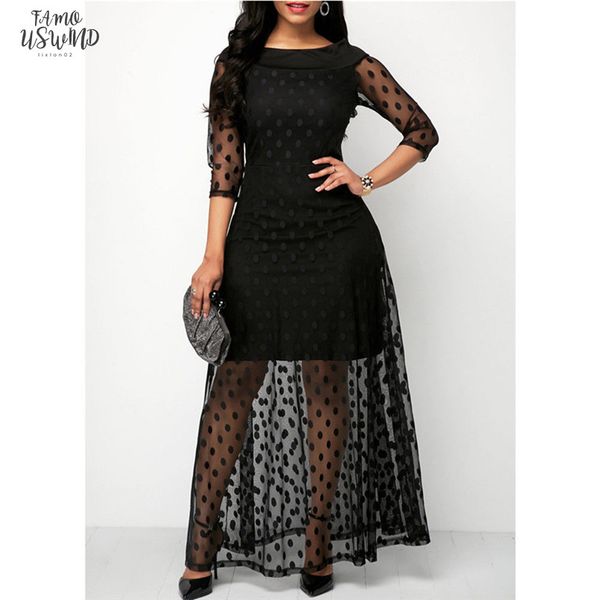 plus size dress seven quarter sleeve polka dot mesh boho women party 2020 summer vestidos de verano ankle length elbise, Black;gray
plus size dress seven quarter sleeve polka dot mesh boho women party 2020 summer vestidos de verano ankle length elbise, Black;gray