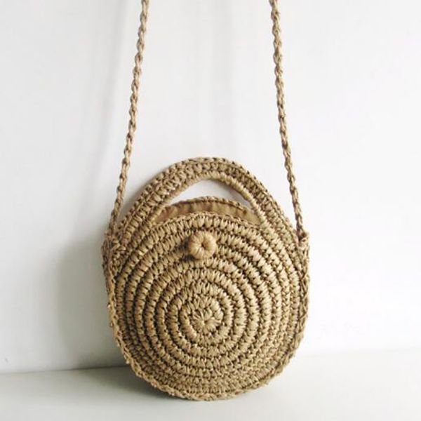 new fashion ladies shoulder bag round hand-woven retro rattan straw beach bag creative design travel practical female
new fashion ladies shoulder bag round hand-woven retro rattan straw beach bag creative design travel practical female