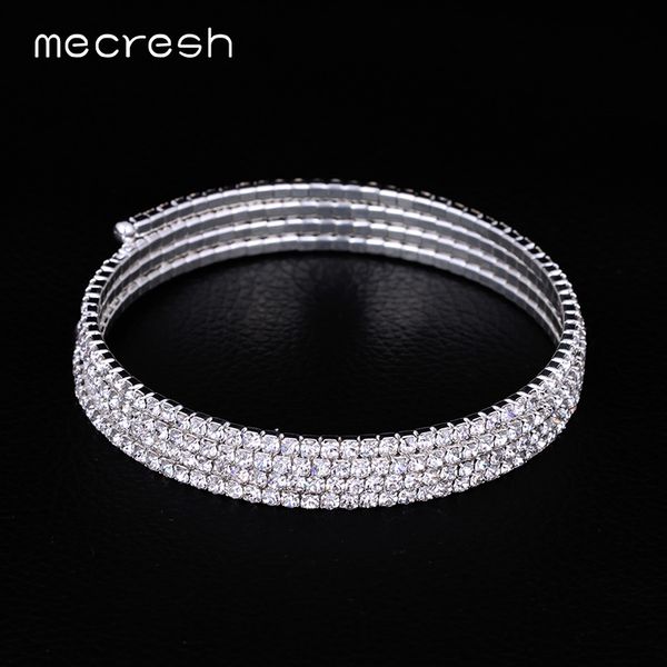 mecresh classic crystal bridal bracelet bangles wedding jewelry luxury silver color geometric rhinestone bangles 4 rows sl178, Black
mecresh classic crystal bridal bracelet bangles wedding jewelry luxury silver color geometric rhinestone bangles 4 rows sl178, Black