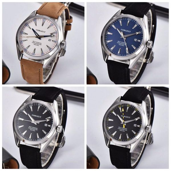 luxury corgeut automatic watch mechanical men leather wrist watches sapphire waterproof sport casual self wind male clock, Slivery;brown
luxury corgeut automatic watch mechanical men leather wrist watches sapphire waterproof sport casual self wind male clock, Slivery;brown