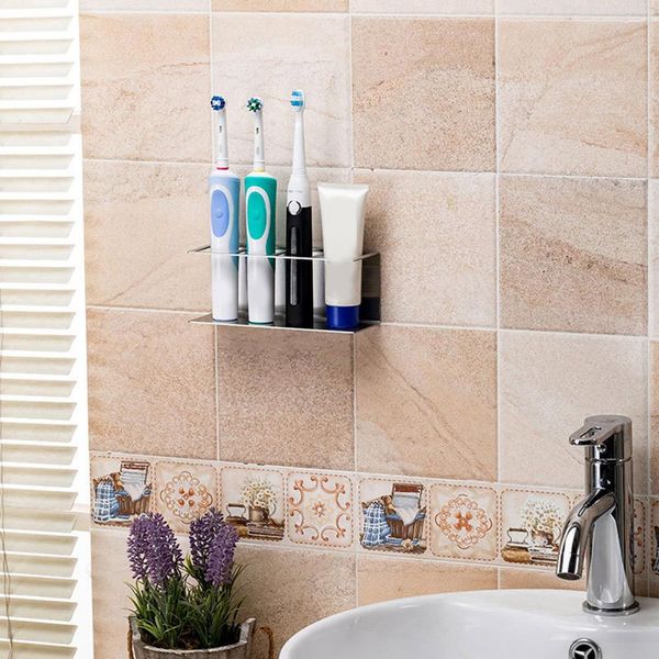 stainless steel toothpaste electric toothbrush holder shelf wall storage rack
stainless steel toothpaste electric toothbrush holder shelf wall storage rack