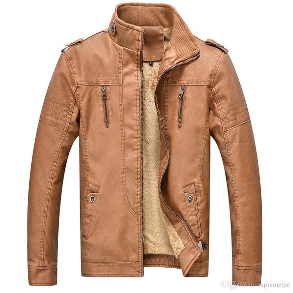 new brand faux leather jacket fashion standing collar leather jackets men's business casual coat winter warm pu jacket m-3xl, Black
new brand faux leather jacket fashion standing collar leather jackets men's business casual coat winter warm pu jacket m-3xl, Black