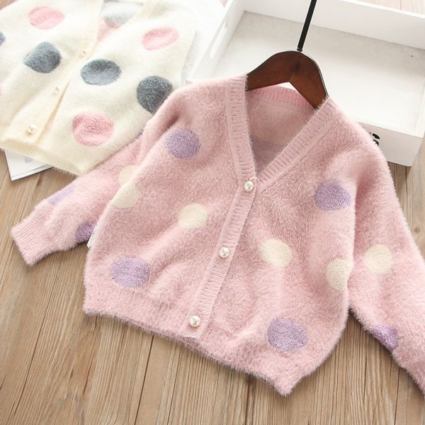 kids girls dot knitted sweater button cardigans princess pink beige color autumn spring new lovely baby holiday coats, Blue
kids girls dot knitted sweater button cardigans princess pink beige color autumn spring new lovely baby holiday coats, Blue