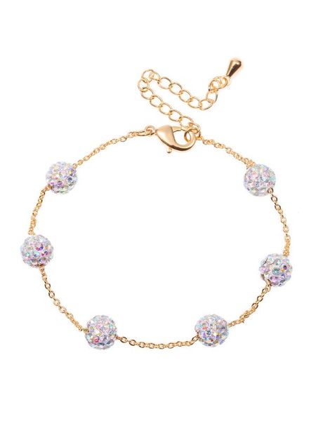 charm bracelets women's fashion copper bracelet colorful rhinestones beads decorative sweet trendy, Golden;silver
charm bracelets women's fashion copper bracelet colorful rhinestones beads decorative sweet trendy, Golden;silver