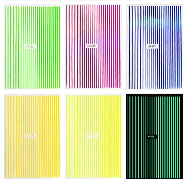 luminous line nails sticker manicure art decorations decals foil nail sticker for girls, Black
luminous line nails sticker manicure art decorations decals foil nail sticker for girls, Black