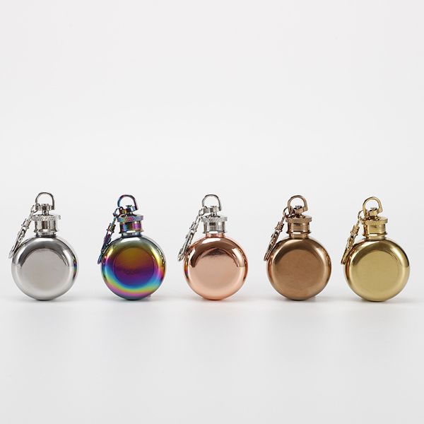 1oz round wine pots 304 stainless steel liquor bottle body carry with keys buckle hip flask portable 11td l1
1oz round wine pots 304 stainless steel liquor bottle body carry with keys buckle hip flask portable 11td l1