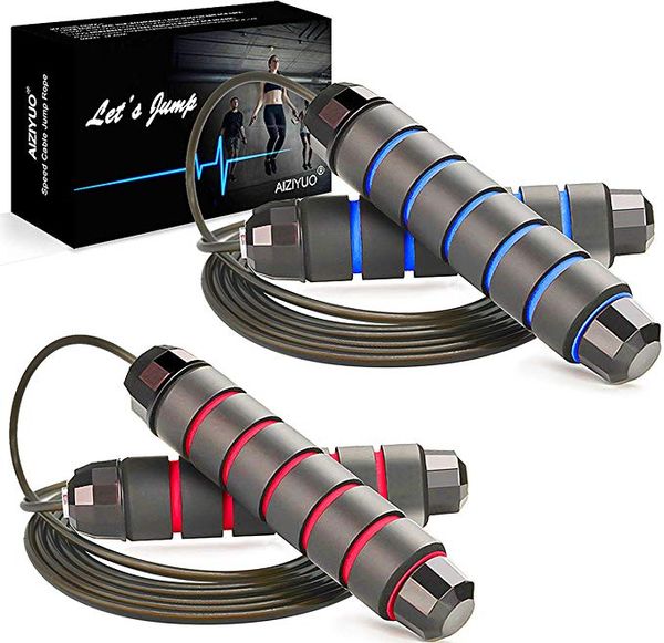 jump rope, ball bearings tangle-rapid speed cable skipping rope, adjustable jumping ropes with memory foam antiskid handles
jump rope, ball bearings tangle-rapid speed cable skipping rope, adjustable jumping ropes with memory foam antiskid handles
