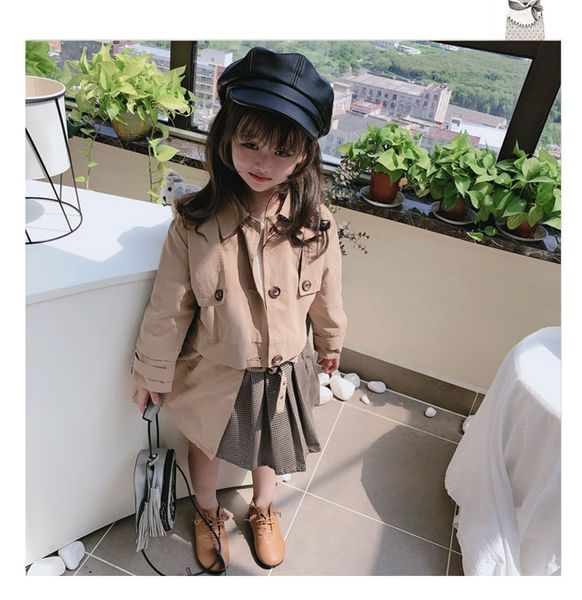 2019 new autumn item girl fashion suit including coat+skirt 2pcs per set, White
2019 new autumn item girl fashion suit including coat+skirt 2pcs per set, White