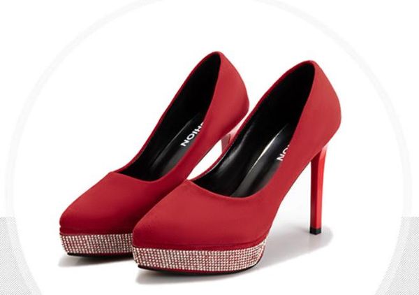 2019 women's shoes in spring and autumn with new style high heel fine heel round head waterproof table suede @qqq9869, Black
2019 women's shoes in spring and autumn with new style high heel fine heel round head waterproof table suede @qqq9869, Black