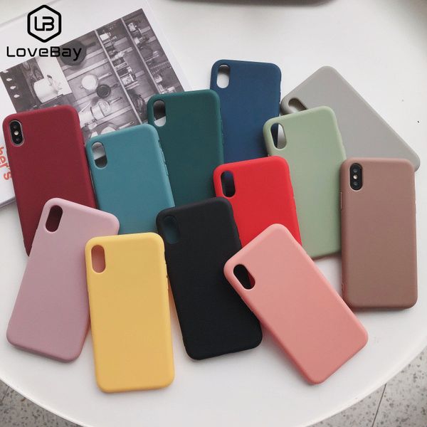 lovebay candy phone case for iphone 6 6s 7 8 plus x xr xs 11 pro max lovely simple solid color soft silicone for iphone 11 case
lovebay candy phone case for iphone 6 6s 7 8 plus x xr xs 11 pro max lovely simple solid color soft silicone for iphone 11 case