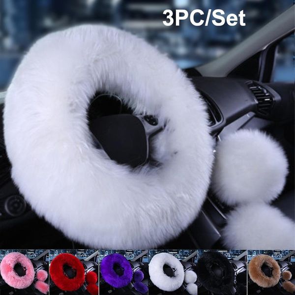 3pcs/set car plush warm steering wheel cover woolen handbrake universal artificial auto interior steering wheel covers
3pcs/set car plush warm steering wheel cover woolen handbrake universal artificial auto interior steering wheel covers