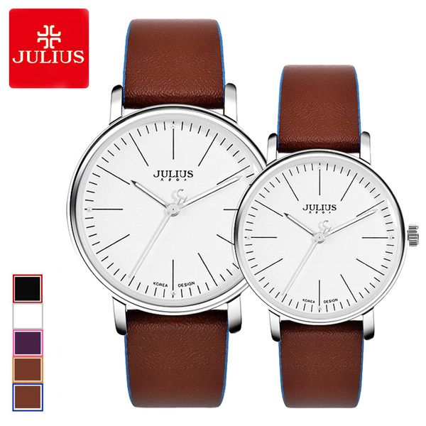 classic women's watch men's watch clock miyota contrast color couple fashion hours leather simple lovers' gift julius box, Slivery;brown
classic women's watch men's watch clock miyota contrast color couple fashion hours leather simple lovers' gift julius box, Slivery;brown
