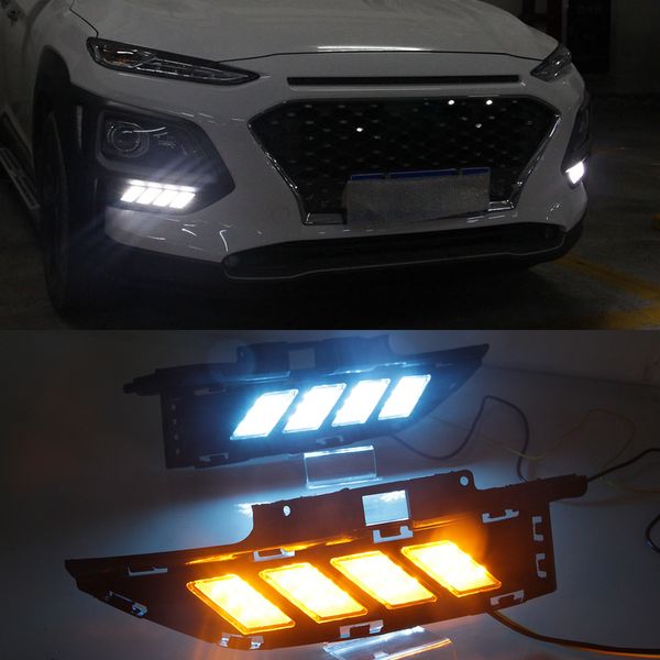 1 set drl driving daytime running light fog lamp led daylight with yellow turn signal for hyundai encino 2018 2019
1 set drl driving daytime running light fog lamp led daylight with yellow turn signal for hyundai encino 2018 2019