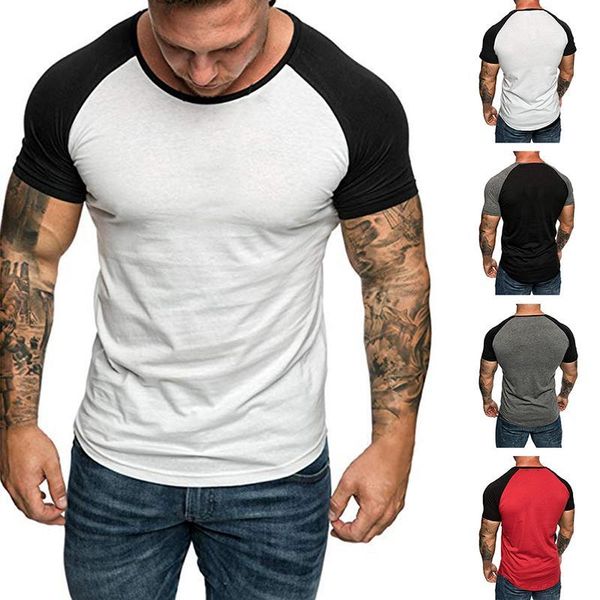 brand clothing men 's short sleeve round neck splicing t -shirts casual baseball tshirt men slim tee streetwear newest, White;black
brand clothing men 's short sleeve round neck splicing t -shirts casual baseball tshirt men slim tee streetwear newest, White;black