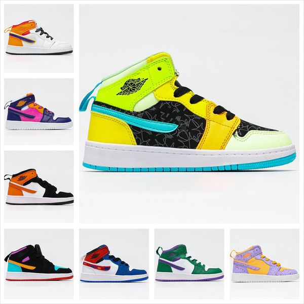 2020 new children's shoes 1 mid gs orange yellow purple blue green boys girls running shoes sports shoes 27-37, White;red
2020 new children's shoes 1 mid gs orange yellow purple blue green boys girls running shoes sports shoes 27-37, White;red