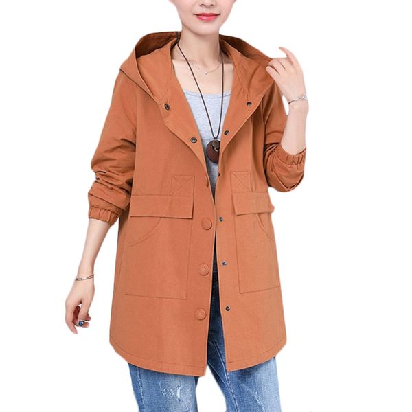 women windbreaker coat long spring autumn 2019 new korean hooded trench coats women's loose plus size coats outerwear 5xl f138, Tan;black
women windbreaker coat long spring autumn 2019 new korean hooded trench coats women's loose plus size coats outerwear 5xl f138, Tan;black