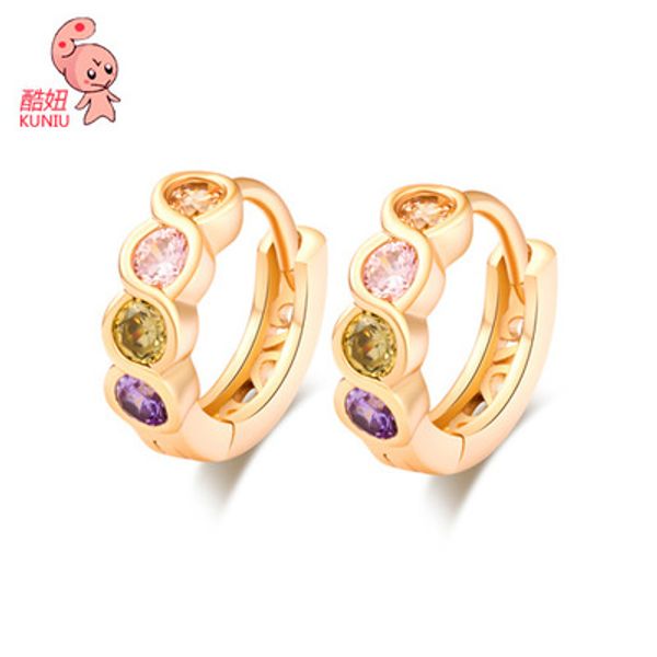 kuniu round shape hoop earrings for women zircon metal material trendy classic style friend lover fashion jewelry, Golden
kuniu round shape hoop earrings for women zircon metal material trendy classic style friend lover fashion jewelry, Golden