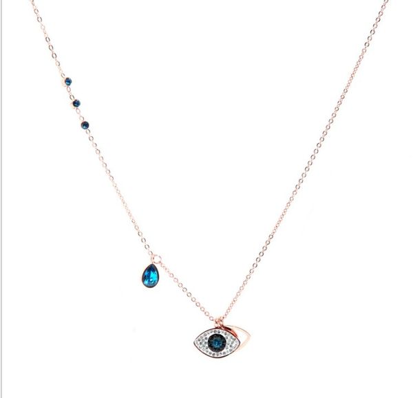 2020 titanium steel rose gold demon eye necklace original crystal from swarovskis for women party gift, Silver
2020 titanium steel rose gold demon eye necklace original crystal from swarovskis for women party gift, Silver