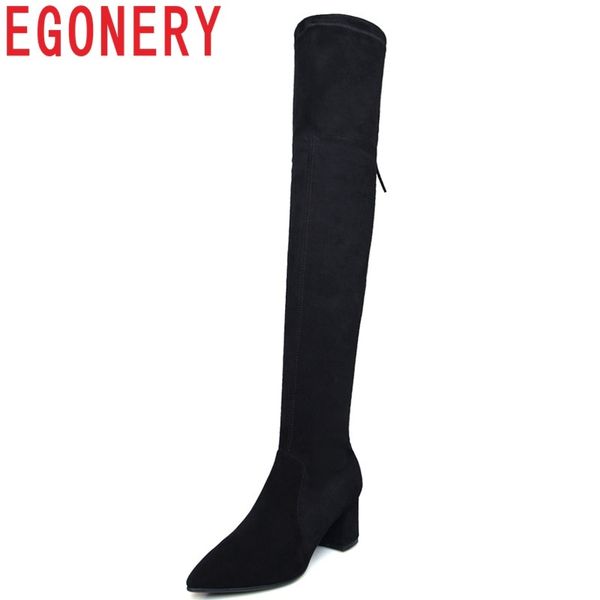 egonery sheos women fashion genuine leather high square heel zip and lace-up pointed toe black winter over the knee boots
egonery sheos women fashion genuine leather high square heel zip and lace-up pointed toe black winter over the knee boots