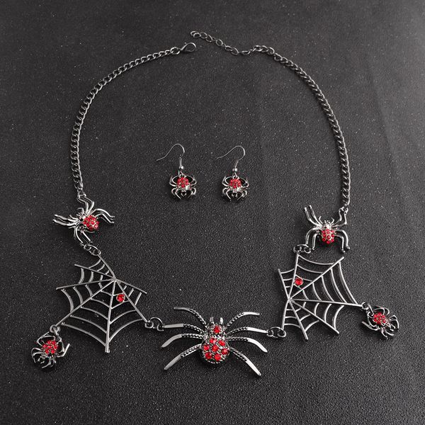 nightmare before christmas halloween spider web spider necklace imitation retro crystal metal big necklace wedding party jewelry, Silver
nightmare before christmas halloween spider web spider necklace imitation retro crystal metal big necklace wedding party jewelry, Silver