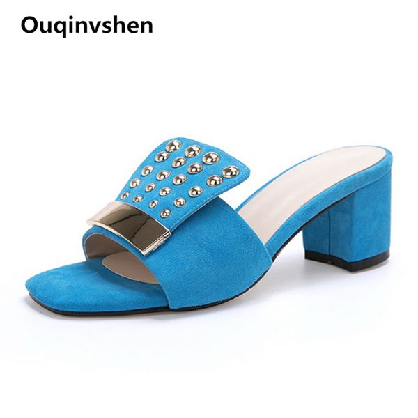 ouqinvshen peep toe women slippers summer plus size kid suede fashion blue womens slippers outdoor rivet rubber women shoes 2019, Black
ouqinvshen peep toe women slippers summer plus size kid suede fashion blue womens slippers outdoor rivet rubber women shoes 2019, Black