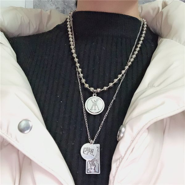 gereit 2019 multi layer beads chains necklace silver color carving pendant necklace for girls vintage retro kolye jewelry gifts
gereit 2019 multi layer beads chains necklace silver color carving pendant necklace for girls vintage retro kolye jewelry gifts