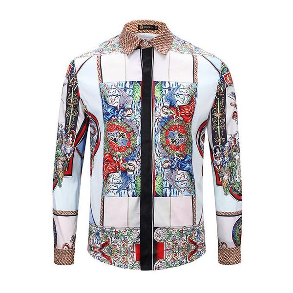 shirts spring autumn designer luxury casual shirts male hommes shirts eu classical men, White;black
shirts spring autumn designer luxury casual shirts male hommes shirts eu classical men, White;black