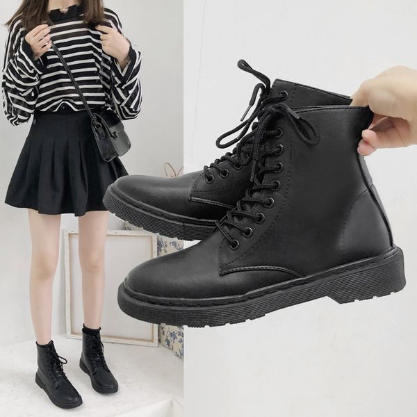 brand women's shoes lace up boots booties ladies low heels booties round toe fashion black mid calf rubber lolita rock mid-calf
brand women's shoes lace up boots booties ladies low heels booties round toe fashion black mid calf rubber lolita rock mid-calf