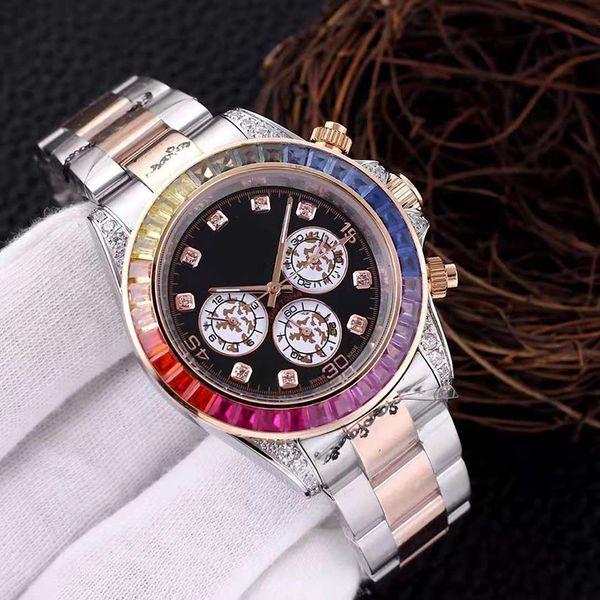 mens luxury mechanical dayttona fashion watches plateimported waterproof 40mm watches three men series dial movement jewel watch nxagt, Slivery;brown
mens luxury mechanical dayttona fashion watches plateimported waterproof 40mm watches three men series dial movement jewel watch nxagt, Slivery;brown